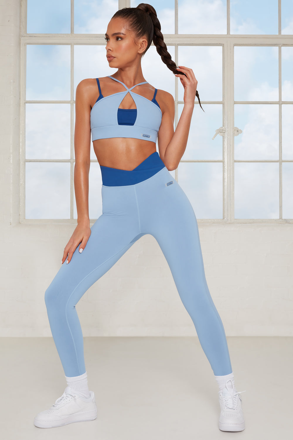 Blue Sports Leggings - Advanced Fit | shop-leggings.com